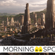 A wide view of the capital city of Wakanda, Birnin Zana, from Marvel's Black Panther film.